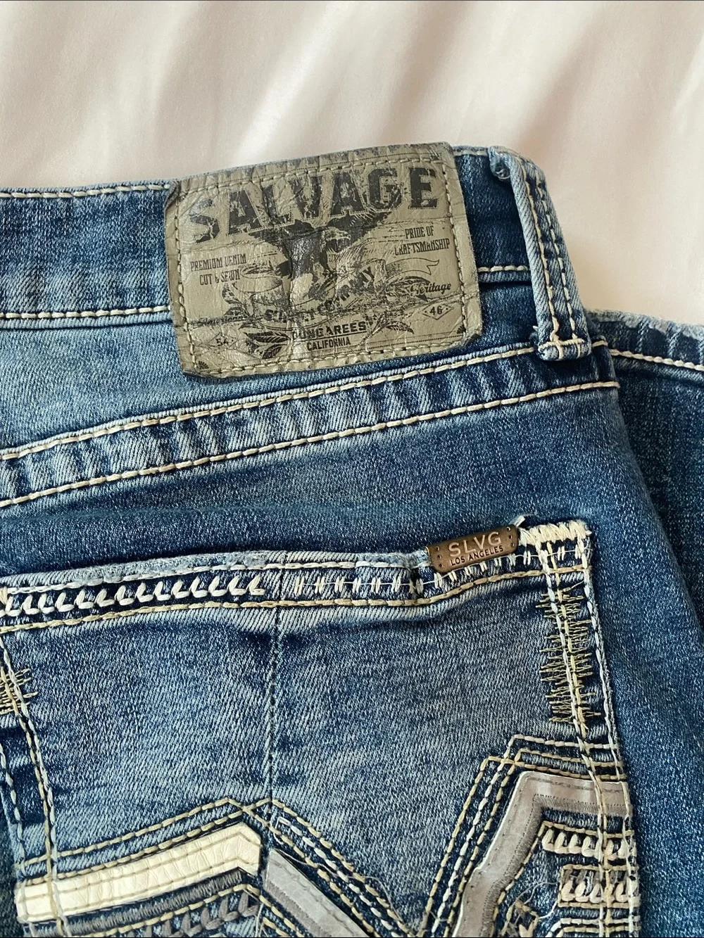 Salvage Anarchy Straight Relaxed Fit Jeans 34x30